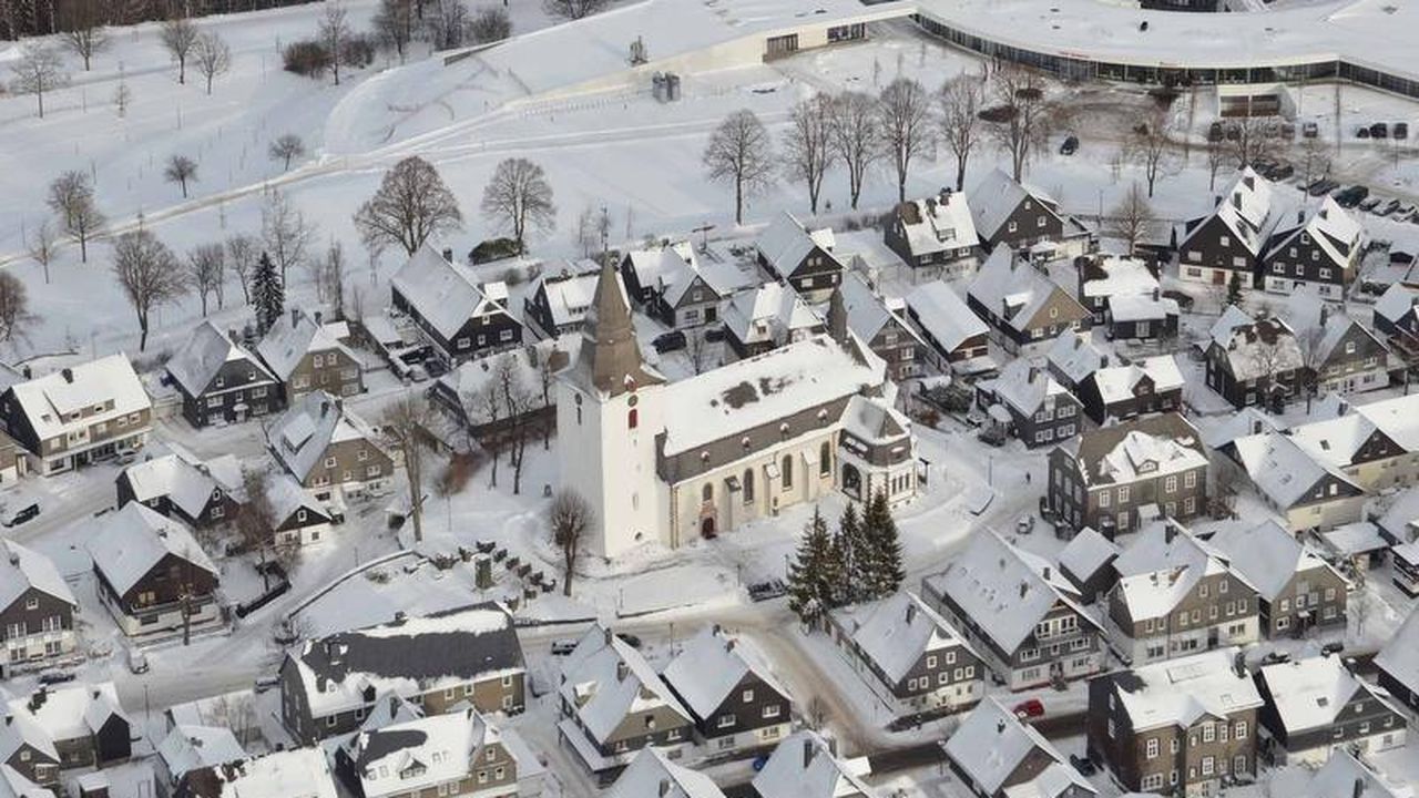 Winterberg vom Helikopter Winterberg vom Helikopter